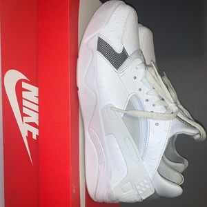 Low rise white nike faux leather